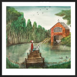 Boat House Framed Art Print by Joe Ramm