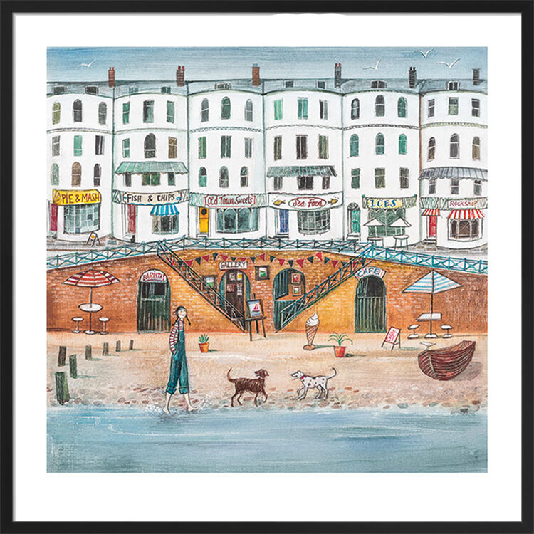 Fishing Quarter Framed Art Print by Joe Ramm