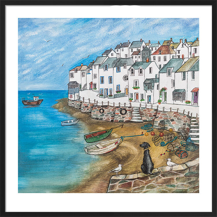 Harbour Hound Framed Art Print by Joe Ramm