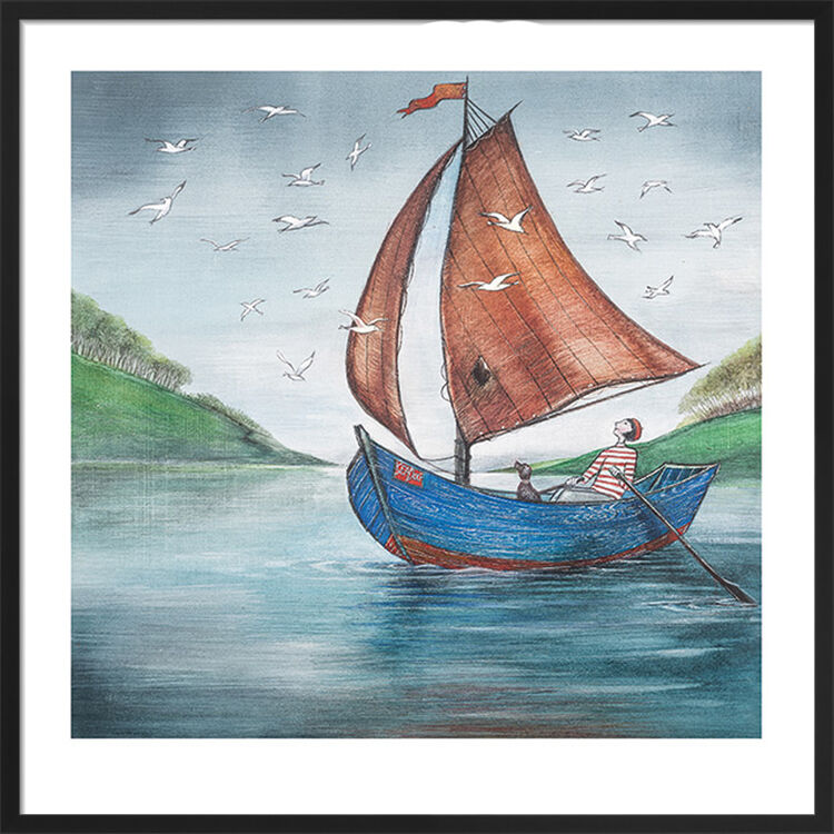 Sea Dog Framed Art Print by Joe Ramm