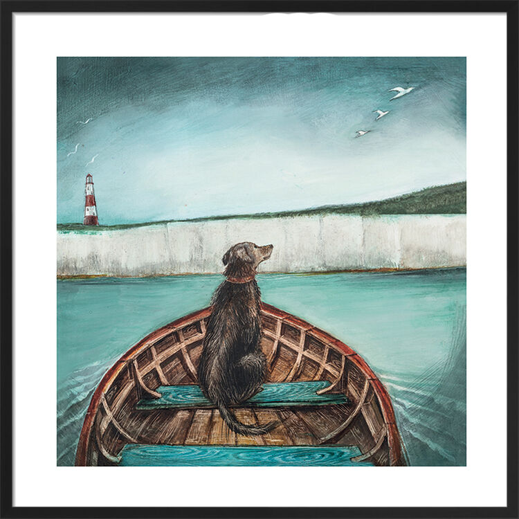 The Helmsman Framed Art Print by Joe Ramm