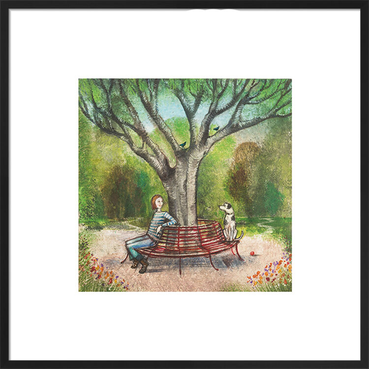 A Roundabout Conversation Framed Art Print by Joe Ramm