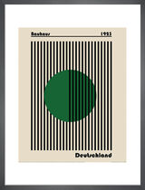 Bauhaus Deutschland Green Framed Art Print by William Gustafsson