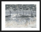 Frosted Trees Framed Art Print by Diane Demirci
