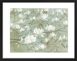 White Magnolia Framed Art Print by Diane Demirci