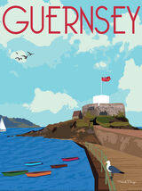 Guernsey Framed Art Print by Mokoh