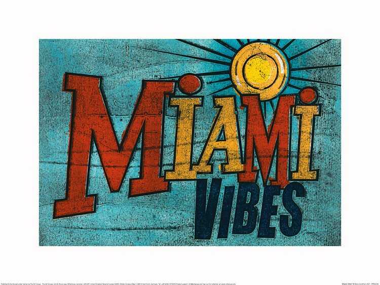 Miami Vibes Framed Art Print by Barry Goodman