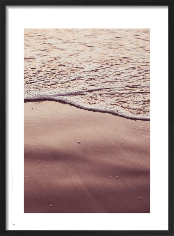 Sunset Waves Framed Art Print by Victoria Frost