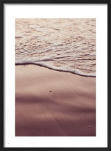 Sunset Waves Framed Art Print by Victoria Frost