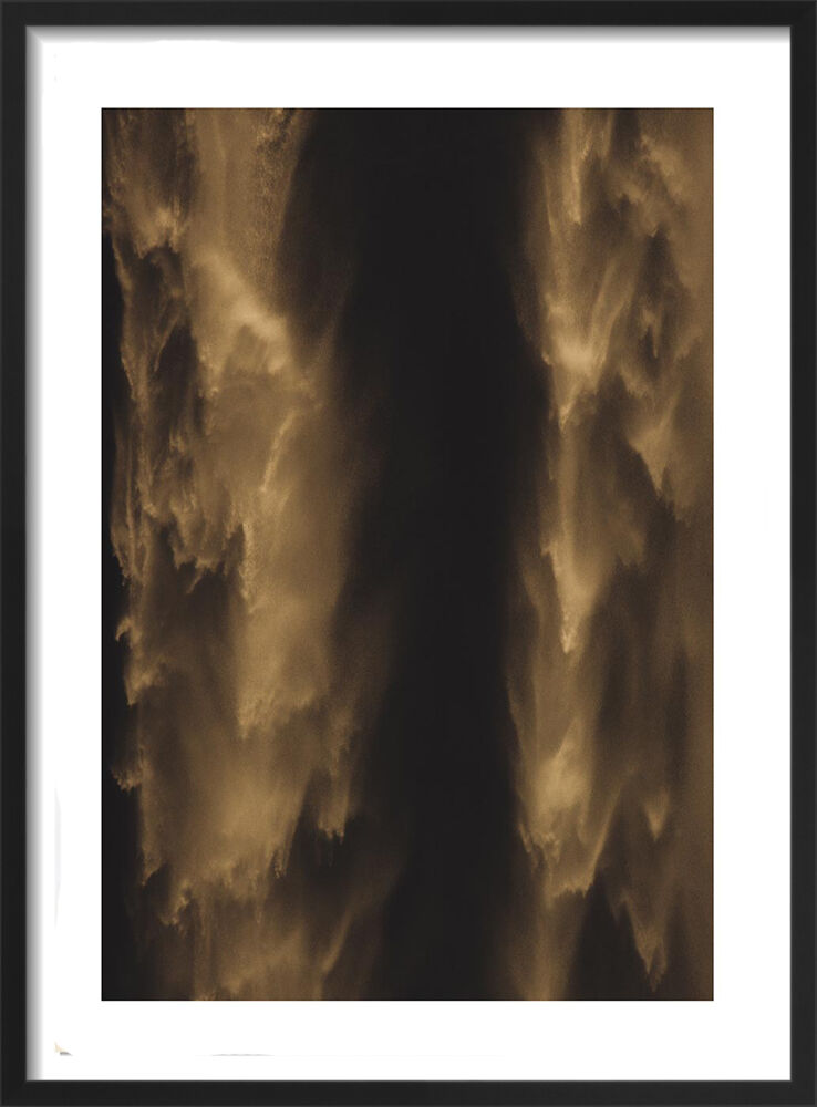 Gold Waterfall Framed Art Print by Victoria Frost