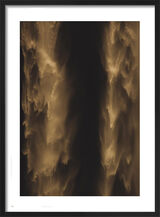 Gold Waterfall Framed Art Print by Victoria Frost