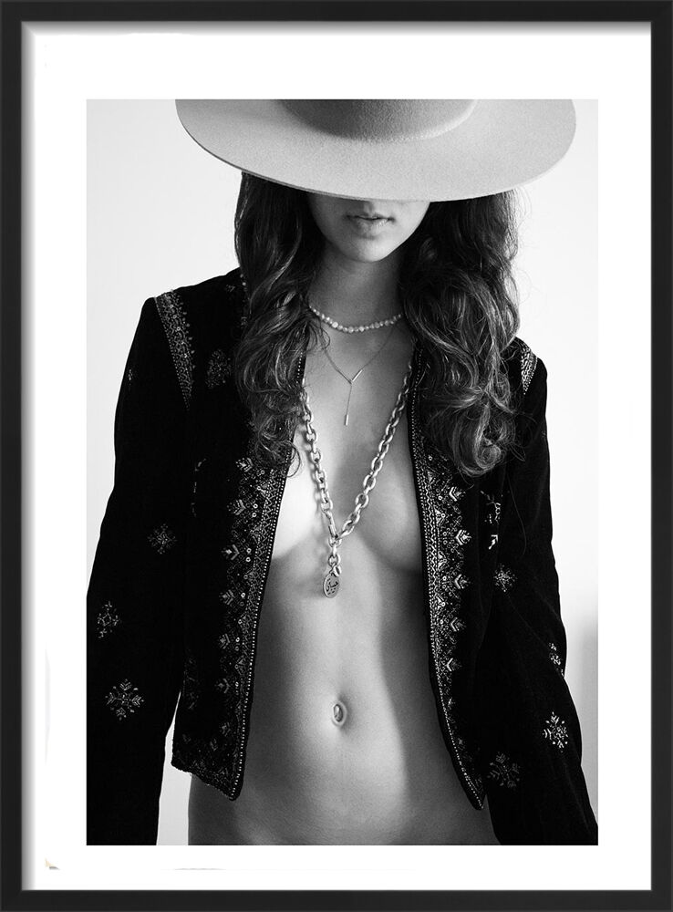 Boho Women Portrait I Framed Art Print by Victoria Frost