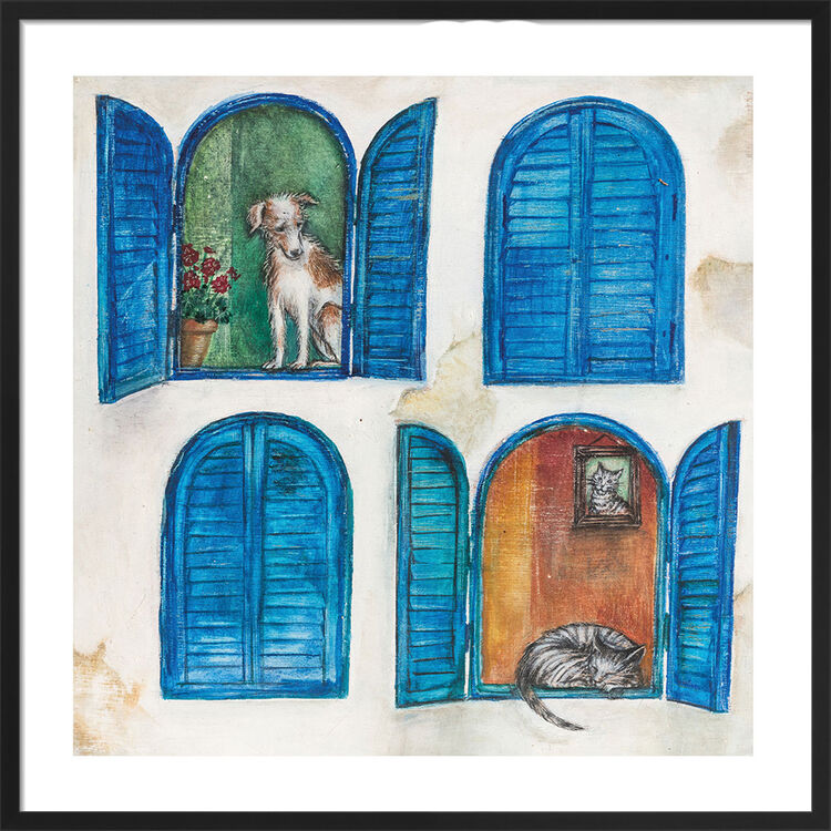 Cat Nap Framed Art Print by Joe Ramm