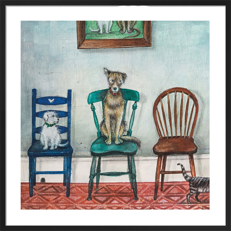 Musical Chairs Framed Art Print by Joe Ramm