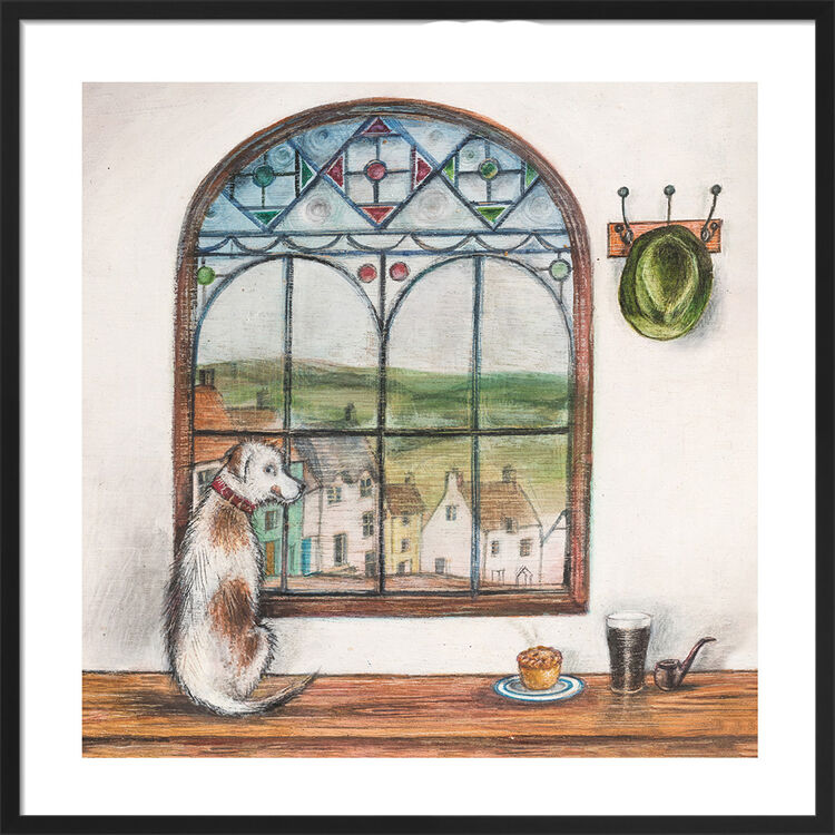 Pie and Pint Framed Art Print by Joe Ramm