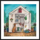 Potting Shed Framed Art Print by Joe Ramm