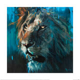 Lion Framed Art Print by Frank Pretorius