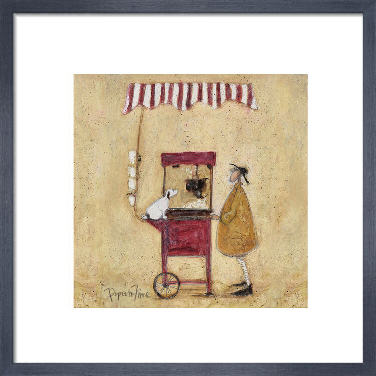 Popcorn Time Framed Art Print by Sam Toft