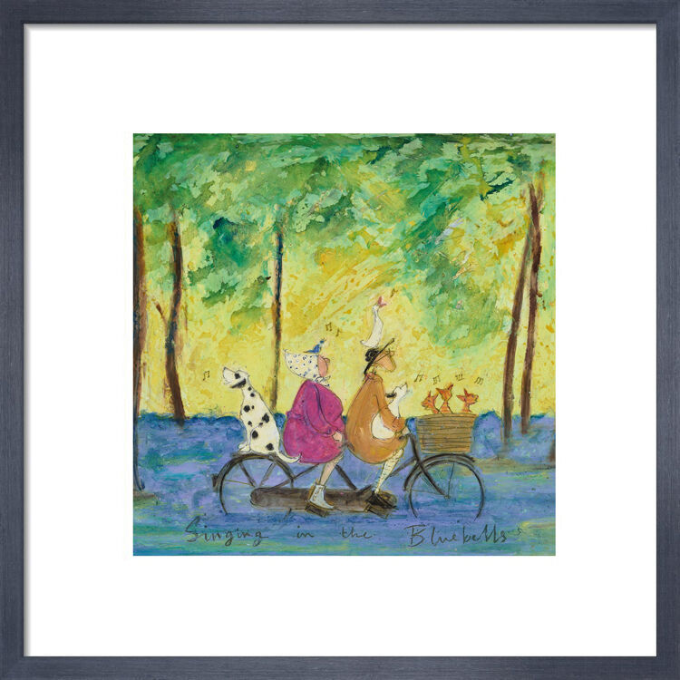 Singing In The Bluebells Framed Art Print by Sam Toft