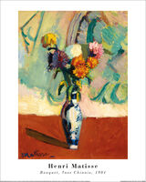 Bouquet, Vase Chinois, 1901 Framed Art Print by Henri Matisse