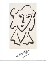 Tête de Femme, 1946 Framed Art Print by Henri Matisse