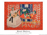 Femme avec un Luth, 1943 Framed Art Print by Henri Matisse