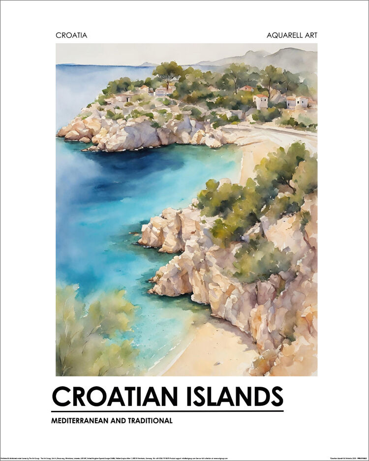 Croatian Islands Framed Art Print by Ohkimiko