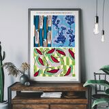 Art Nouveau Pattern Print 015 Framed Art Print by Emile-Alain Séguy