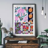 Art Nouveau Pattern Print 004 Framed Art Print by Emile-Alain Séguy