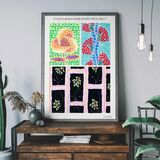 Art Nouveau Pattern Print 011 Framed Art Print by Emile-Alain Séguy