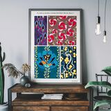 Art Nouveau Pattern Print 013 Framed Art Print by Emile-Alain Séguy