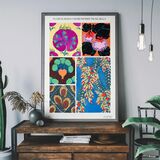 Art Nouveau Pattern Print 008 Framed Art Print by Emile-Alain Séguy