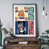 Art Nouveau Pattern Print 007 Framed Art Print by Emile-Alain Séguy