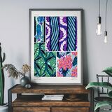 Art Nouveau Pattern Print 001 Framed Art Print by Emile-Alain Séguy