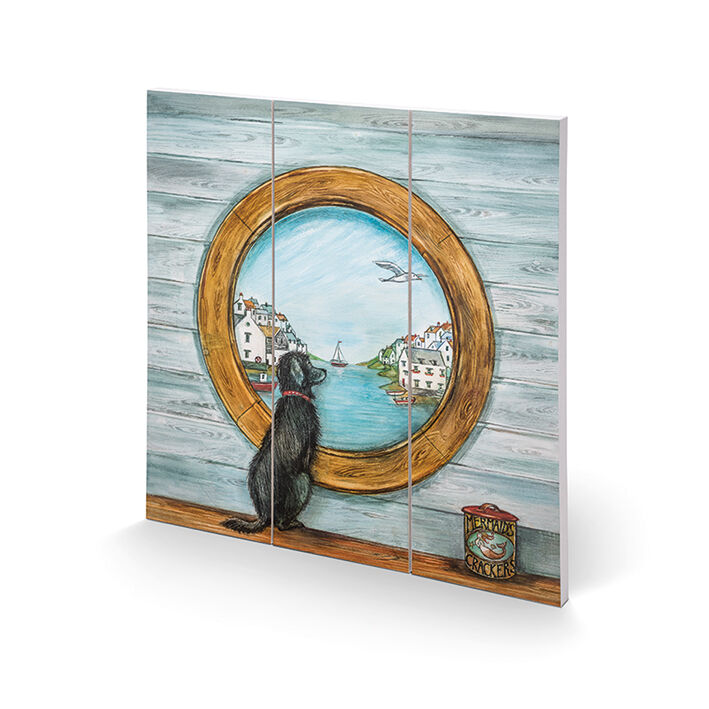 Porthole Woodblock Print by Joe Ramm