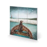 The Helmsman Woodblock Print by Joe Ramm