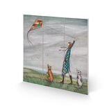 Dancing In The Wind Woodblock Print by Joe Ramm