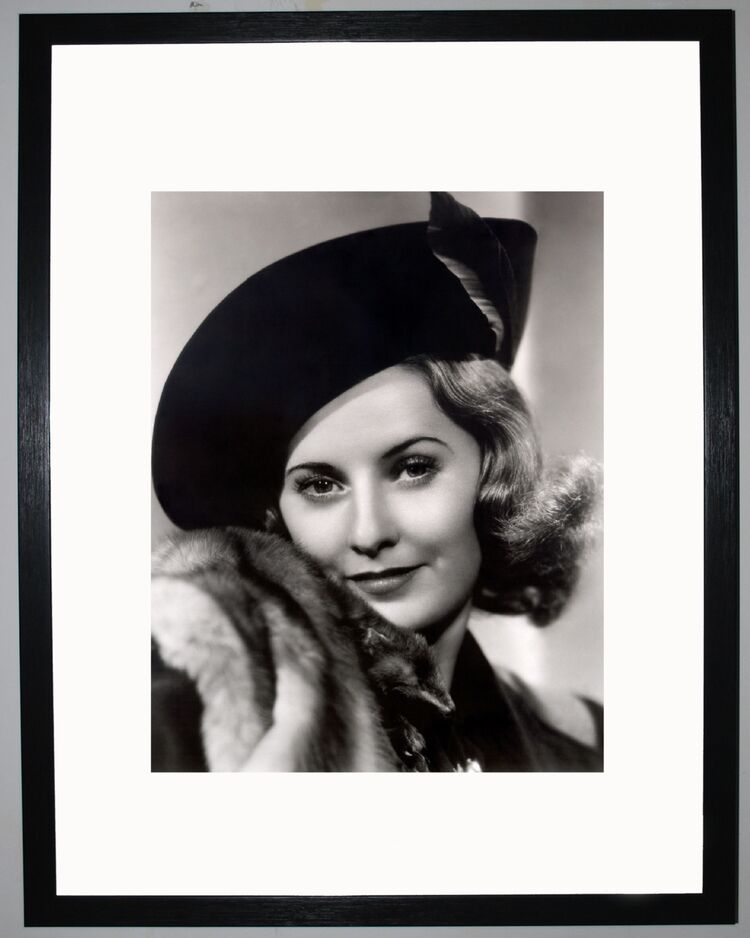Barbara Stanwyck Framed Art Print by Silver Screen Stars