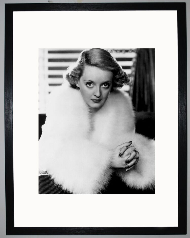 Bette Davis Framed Art Print by Silver Screen Stars