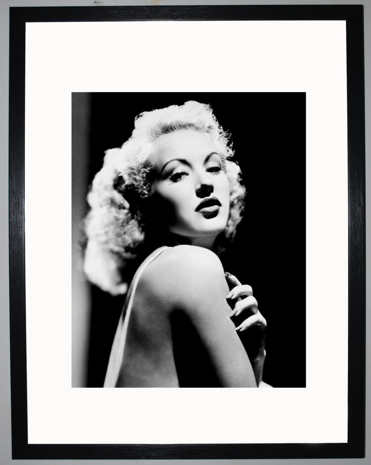 Betty Grable Framed Art Print by Silver Screen Stars