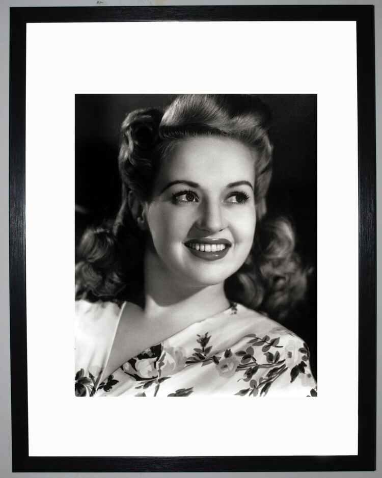 Betty Grable Framed Art Print by Silver Screen Stars