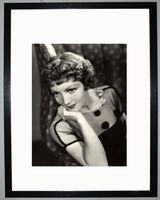 Claudette Colbert Framed Art Print by Silver Screen Stars