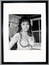 Gina Lollobrigida  Framed Art Print by Silver Screen Stars