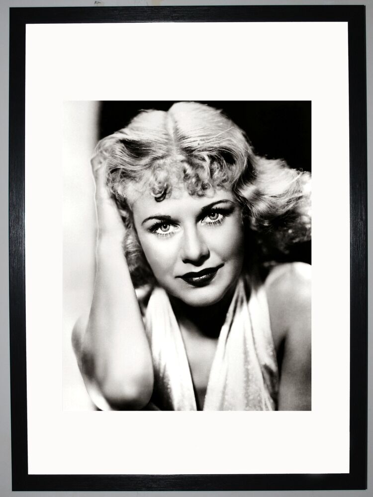 Ginger Rogers  Framed Art Print by Silver Screen Stars
