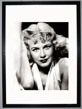 Ginger Rogers  Framed Art Print by Silver Screen Stars