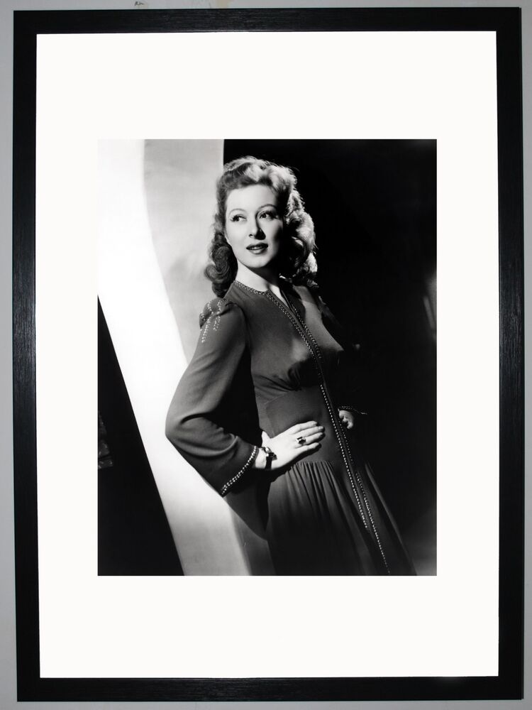 Greer Garson Framed Art Print by Silver Screen Stars