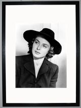 Ingrid Bergman Framed Art Print by Silver Screen Stars