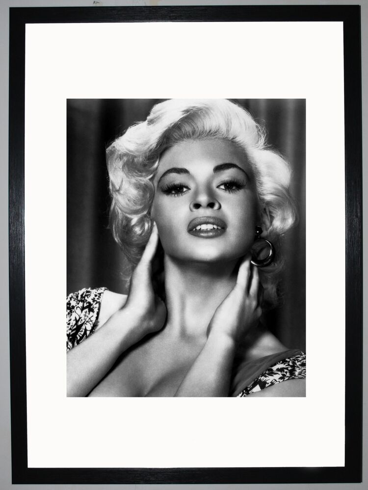 Jayne Mansfield Framed Art Print by Silver Screen Stars