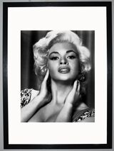 Jayne Mansfield Framed Art Print by Silver Screen Stars