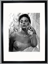 Jean Simmons Framed Art Print by Silver Screen Stars